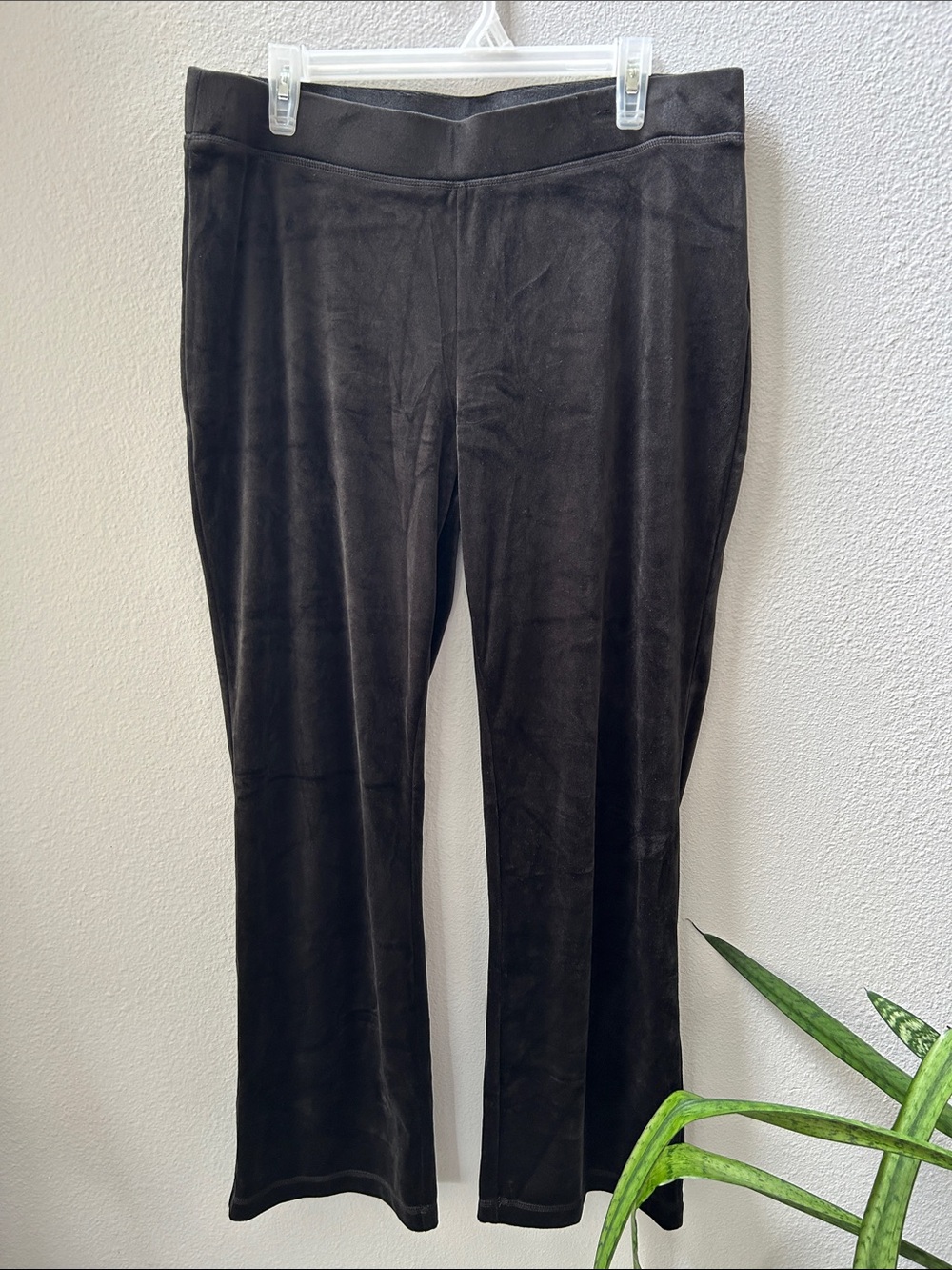 NWT Juicy Couture Black Velour Track Pants XL